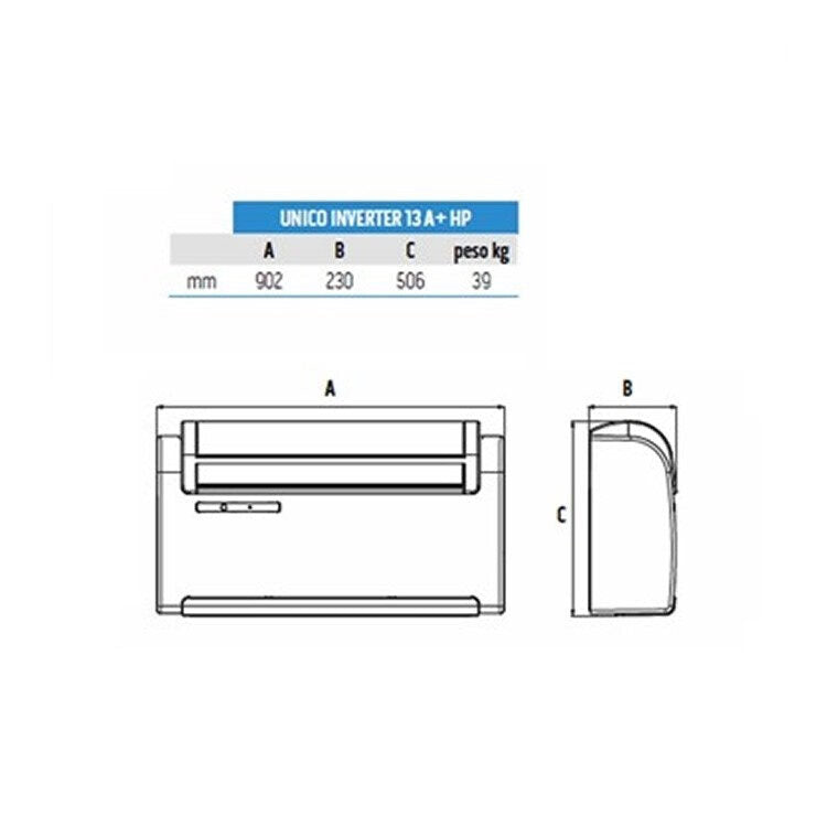 Olimpia Splendid Unico Inverter 13 A+ HP 2,8 W Bianco Window air conditioner