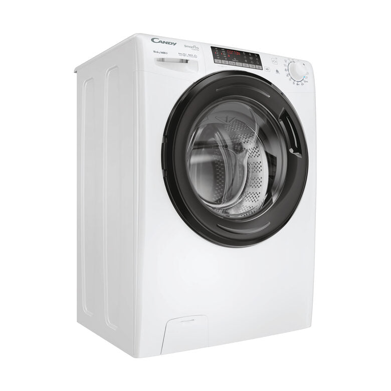Candy CSOW61066TWMB6-S Lavasciuga A Libera Installazione 10 Kg, 1600 Giri, Smart Pro Inverter, Wi-Fi + Bluetooth, Snap&Wash, Classe D, Bianco