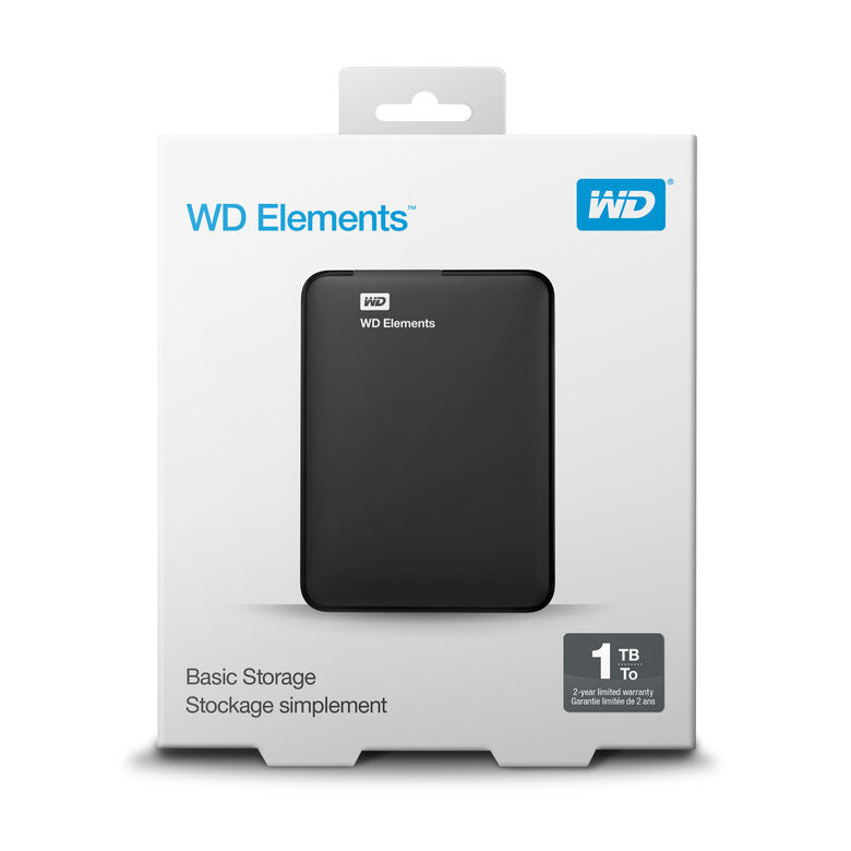 Western Digital WD Elements Portable disco rigido esterno 1 TB 2.5" Micro-USB B 3.2 Gen 1 (3.1 Gen 1) Nero