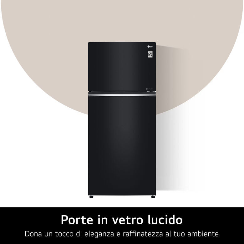 LG GTB744BMBED Frigorifero Combinato A Libera Installazione, No Frost Con Multi Air Flow, Tecnologia Linear Cooling™, Sistema Door Cooling™, Classe E, Nero