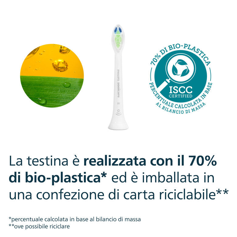 Philips Sonicare HX6062/87 2x Testinebianche per spazzolino sonico