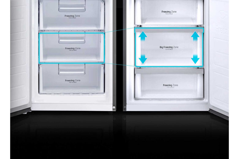LG GBB60SEPFS frigorifero con congelatore Libera installazione 343 L Sabbia