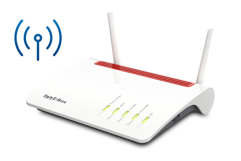 FRITZ!Box Box 6890 LTE router wireless Gigabit Ethernet Dual-band (2.4 GHz/5 GHz) 4G Rosso, Bianco