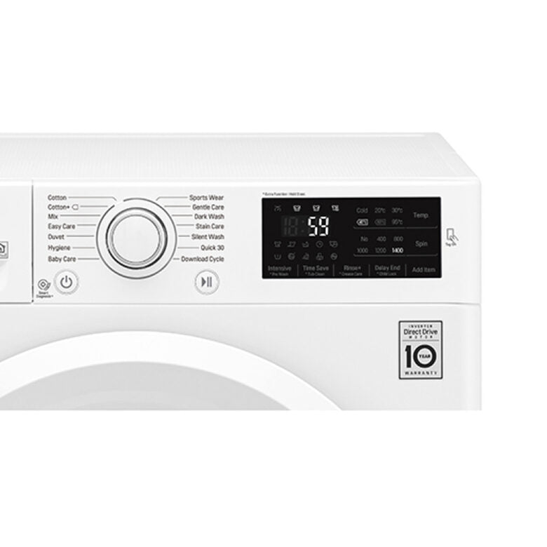 LG F4J5VY3W lavatrice Caricamento frontale 9 kg 1400 Giri/min Bianco
