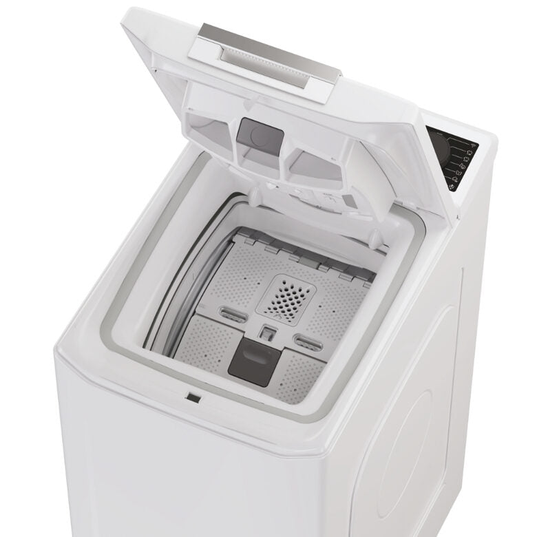 Haier THASN286TM5-S T Series 7 Lavatrice A Libera Installazione Carica Dall'alto 8 Kg, 1200 Giri, Classe A, Bianco, Inverter, Vapore, Wi-fi
