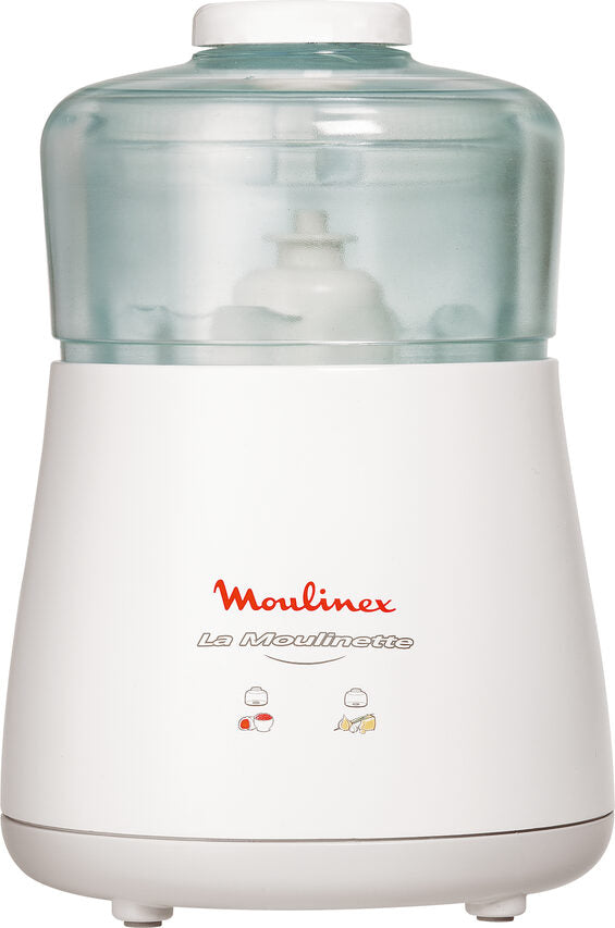 Moulinex DPA141 La Moulinette Tritatutto Elettrico, Adatto per Tutti i Tuoi Alimenti 1000 W, 0.3 l, Bianco