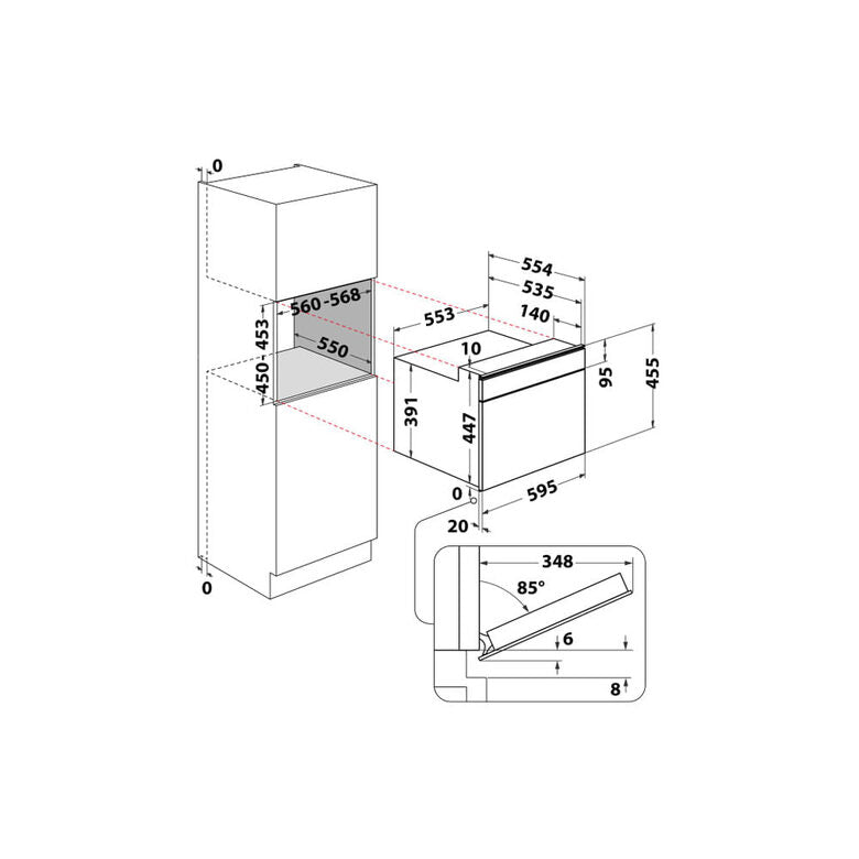 Whirlpool AMW 508/IX Microonde da incasso
