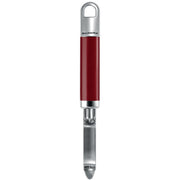 KitchenAid KGEM3112ER Frutta e ortaggi Pelapatate dritto Rosso, Acciaio inox