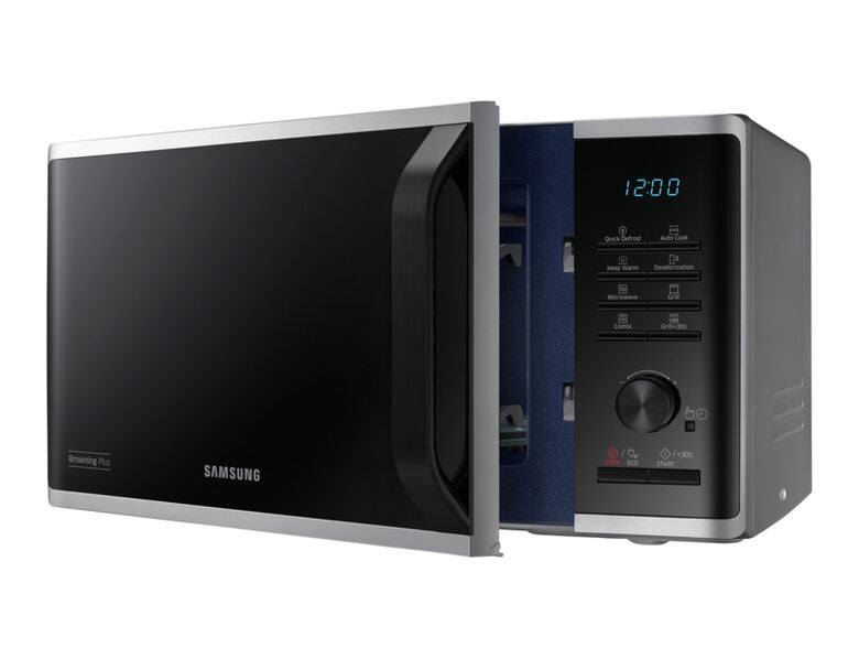 Samsung MG23K3515AS forno a microonde Superficie piana Microonde con grill 23 L 800 W Nero, Argento