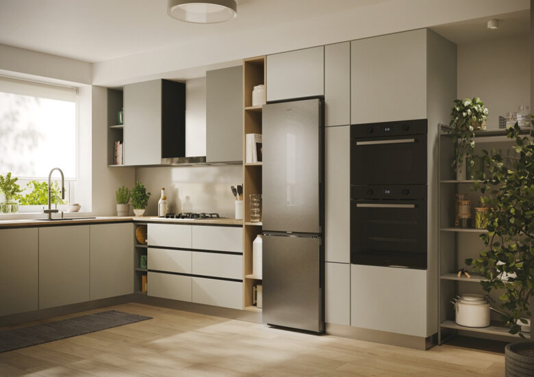 Candy CNCQ2T518EX City Fresco 300 Frigorifero Combinato A Libera Installazione, No Frost, Circle Fresh, Classe E, Acciaio Inox