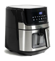 Melchioni 118340033 friggitrice Singolo 6,5 L Indipendente 1600 W Nero, Stainless steel