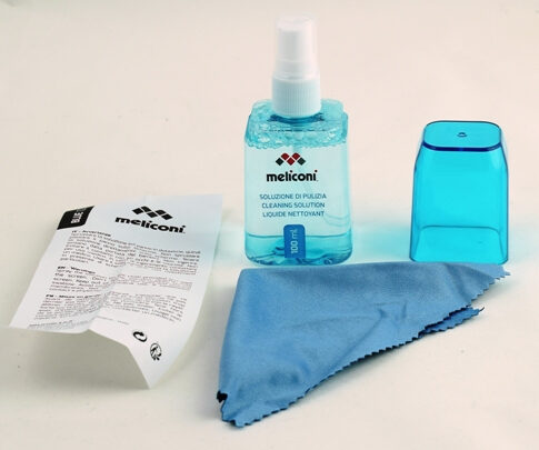 Meliconi Blue 100 Computer portatile Spruzzo e panno asciutto per la pulizia dell'apparecchiatura 100 ml