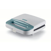 Ariete 1971 Sandwich Maker Breakfast, Piastra elettrica per toast, sandwich e panini, 750W, Piastre fisse grill, Rivestimento antiaderente, Posizione e riponimento verticale, White 1971/01