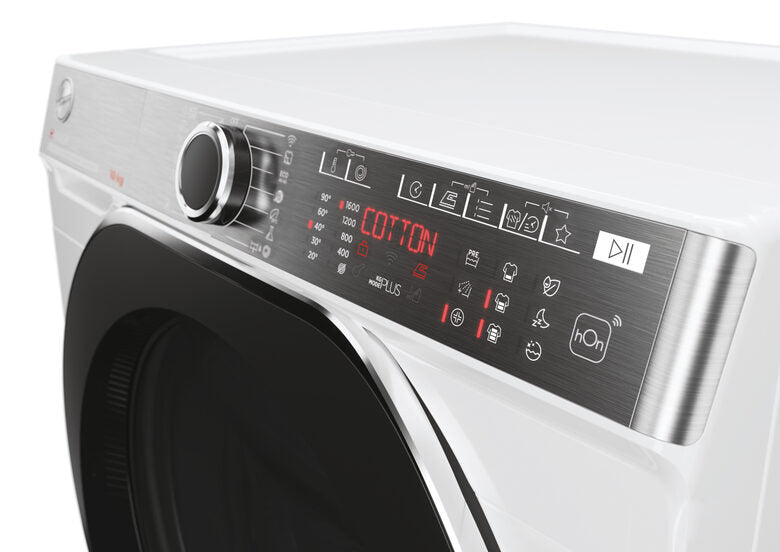 Hoover H5WPB610AMBC8-S H-WASH 550 Lavatrice A Libera Installazione 10 Kg, 1600 Giri, Power Care System, Auto Care, Steam Care Pro, Classe A, Bianco
