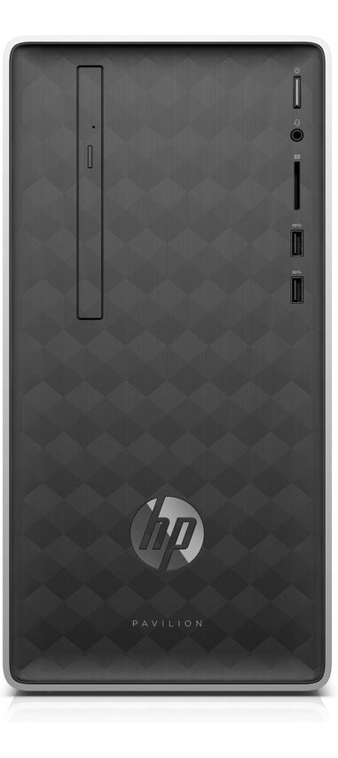 HP Pavilion 590-a0000nl DDR4-SDRAM A9-9425 Mini Tower 7th Generation AMD A9-Series APUs 8 GB 1000 GB HDD Windows 10 Home PC Argento
