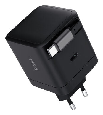 Trust Maxo Caricabatteria retrattile USB-C PD da 65 W
