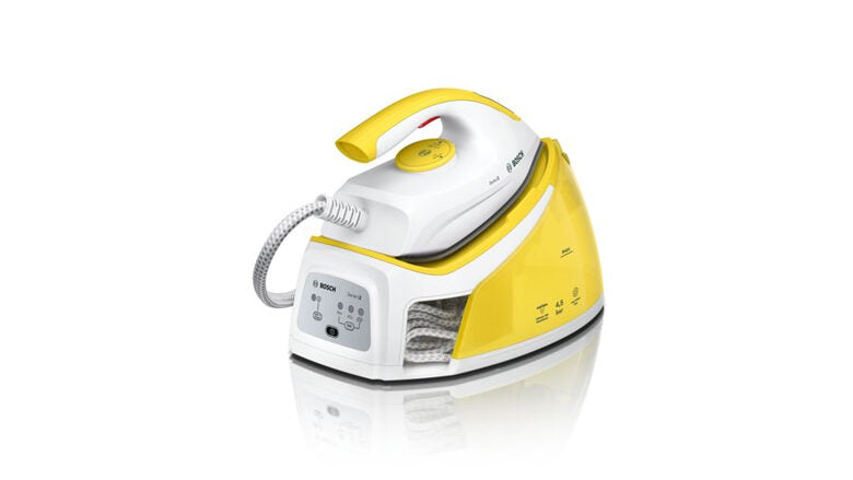 Bosch Serie 2 TDS2120 ferro da stiro a caldaia 2400 W 1,5 L Palladio Bianco, Giallo