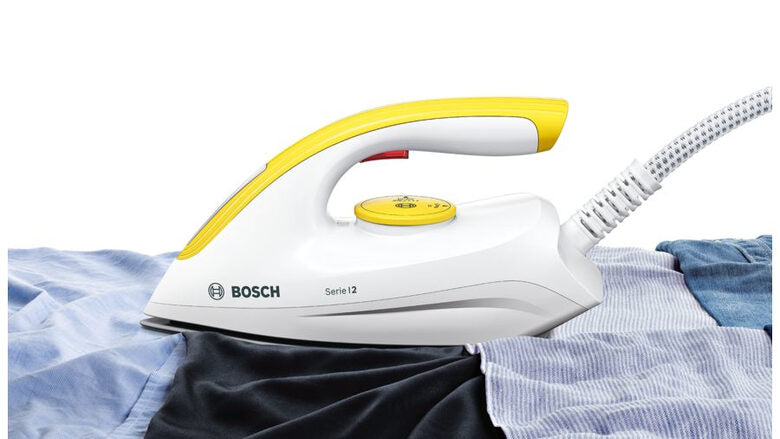 Bosch Serie 2 TDS2120 ferro da stiro a caldaia 2400 W 1,5 L Palladio Bianco, Giallo