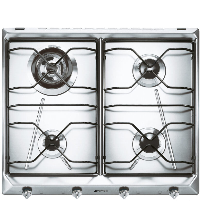 Smeg SRV564M3 piano cottura Acciaio inossidabile Da incasso Gas 4 Fornello(i)