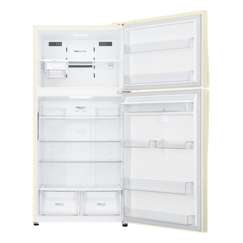 LG GTF744SEPED Frigorifero doppia porta, Classe E, 509L, Wi-Fi, Dispenser acqua, Sabbia