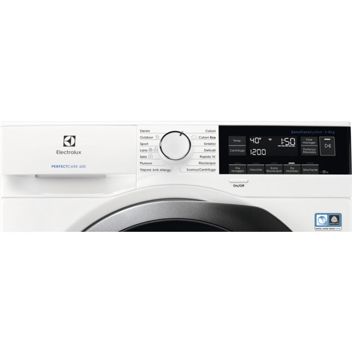 Electrolux EW6F394S lavatrice Caricamento frontale 9 kg 1400 Giri/min D Bianco