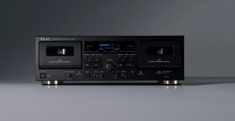 TEAC W-1200 Piano cassetta 2 console Nero