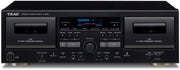 TEAC W-1200 Piano cassetta 2 console Nero