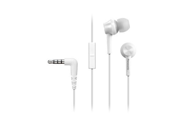 Panasonic RP-TCM115E Auricolare Cablato In-ear Musica e Chiamate Bianco
