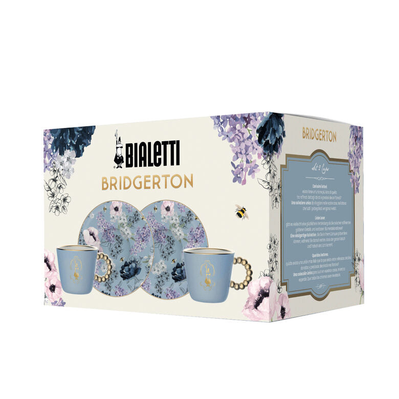 Bialetti set da 2 pezzi di tazzine e piattini Bridgerton