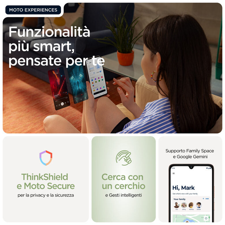 Motorola moto g06 17,5 cm (6.88") Doppia SIM Android 15 4G USB tipo-C 8 GB 256 GB 5200 mAh Verde
