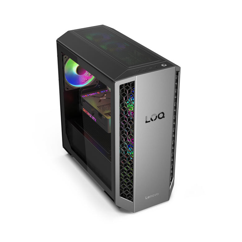 Lenovo LOQ | Desktop Gaming Tower | Processore AMD Ryzen 7 8745HX | memoria RAM 16GB | Memoria SSD 512GB | Scheda Grafica NVIDIA RTX 5050 8GB | Sistema Operativo WINDOWS 11 HOME | 26L_LUNA_GREY
