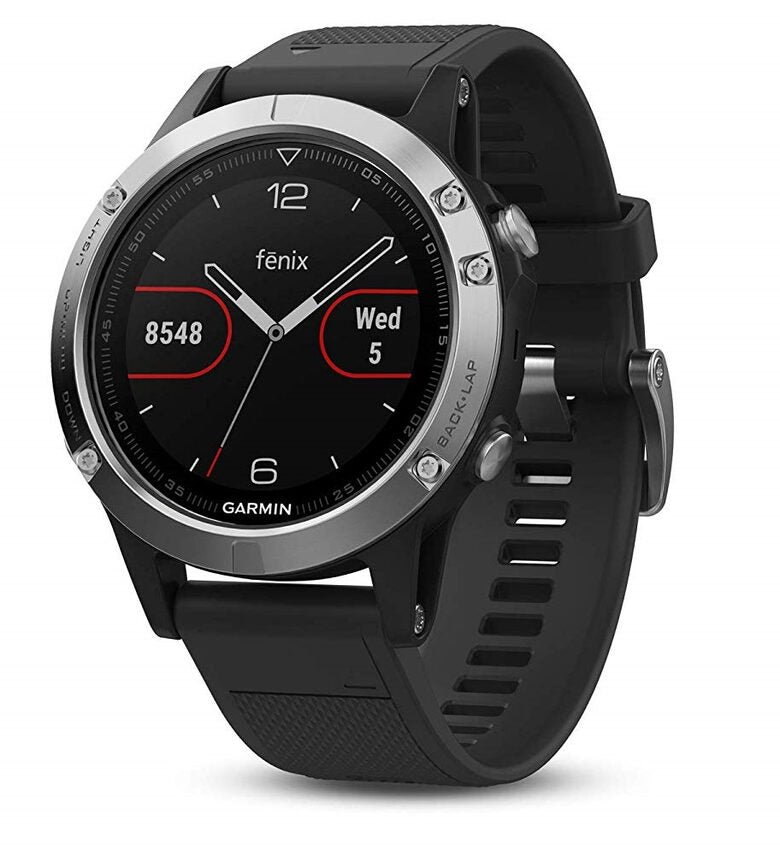 Garmin fēnix 5 orologio sportivo Bluetooth 240 x 240 Pixel Nero, Argento