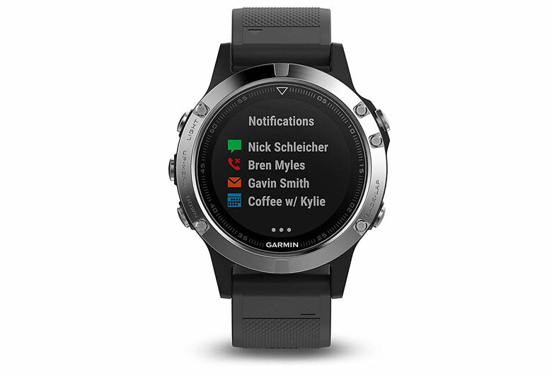 Garmin fēnix 5 orologio sportivo Bluetooth 240 x 240 Pixel Nero, Argento