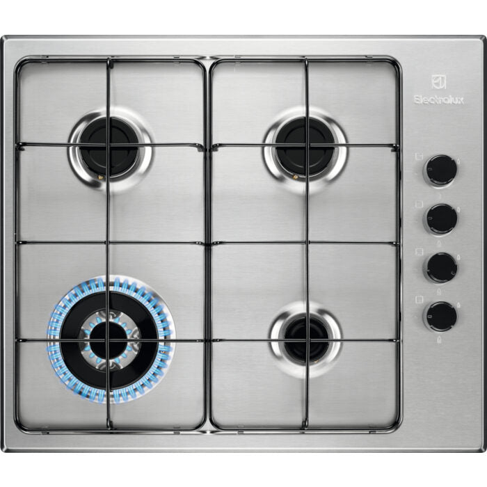 Electrolux EGS6414X piano cottura Acciaio inossidabile Da incasso Gas 4 Fornello(i)