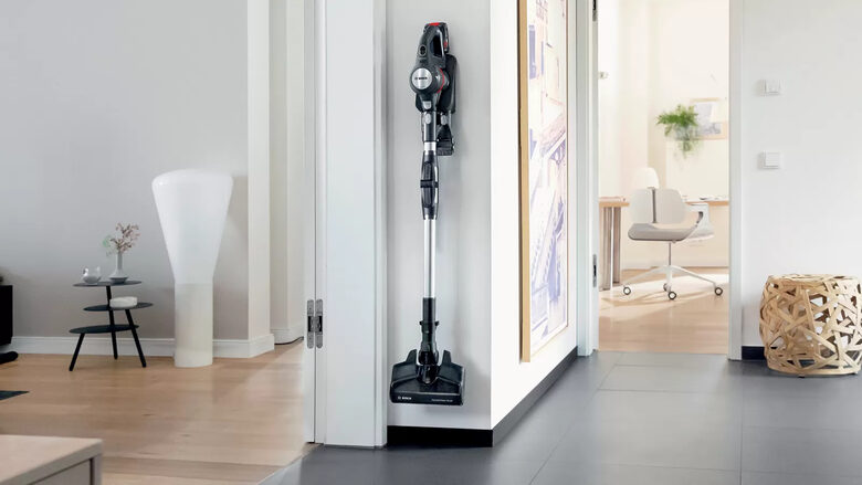 Bosch BBS712A scopa elettrica Batteria Secco Senza sacchetto 0,3 L Nero, Stainless steel