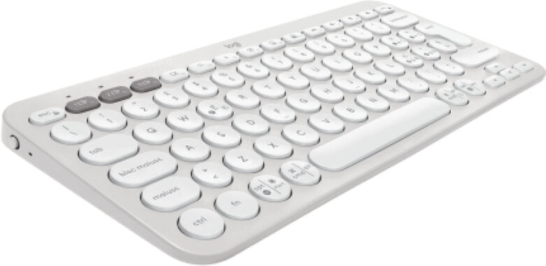 Logitech Pebble Keys 2 K380s tastiera RF senza fili + Bluetooth QWERTY Italiano Bianco