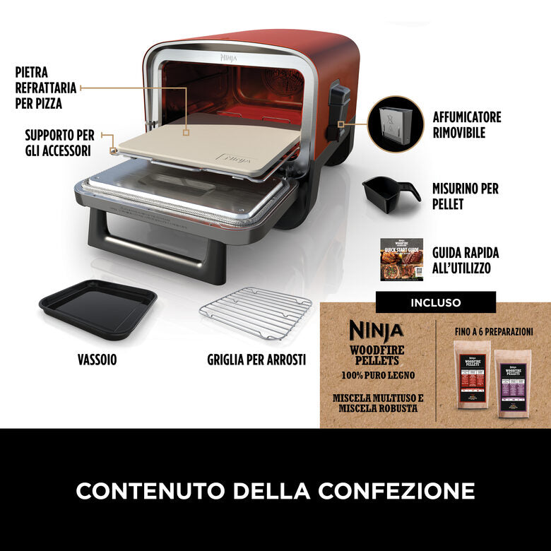 Ninja Forno elettrico da esterno Woodfire OO101EU