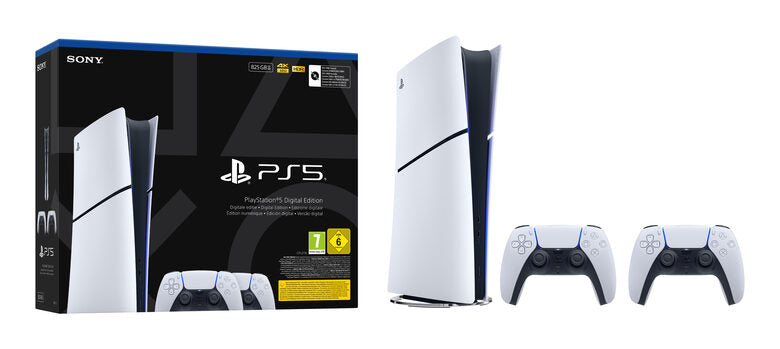 Sony Interactive Entertainment Playstation 5 Slim Digital 825 GB Wi-Fi Nero, Bianco