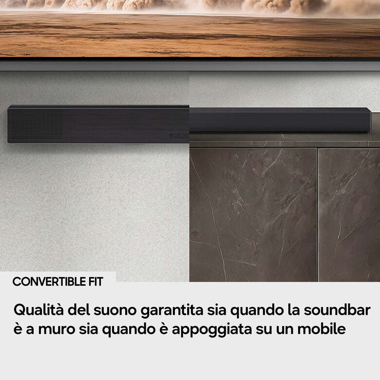 Samsung Soundbar HW-QS90H/XC, Audio 7.1.2 canali, potenza 330W, Active Voice Amplifier Pro, Bluetooth 5.3, Q-Symphony, Wireless Dolby Atmos, 2026