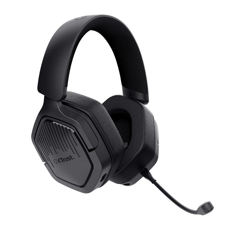 Trust GXT 493 Carus Auricolare Con cavo e senza cavo A Padiglione, Casco Gaming USB Type-C / USB Type-A Bluetooth Nero