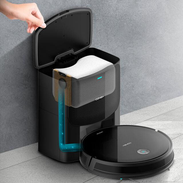 Cecotec Conga 2499 Ultra Home Aspirapolvere Robot 3 L Sacchetto per la polvere Nero