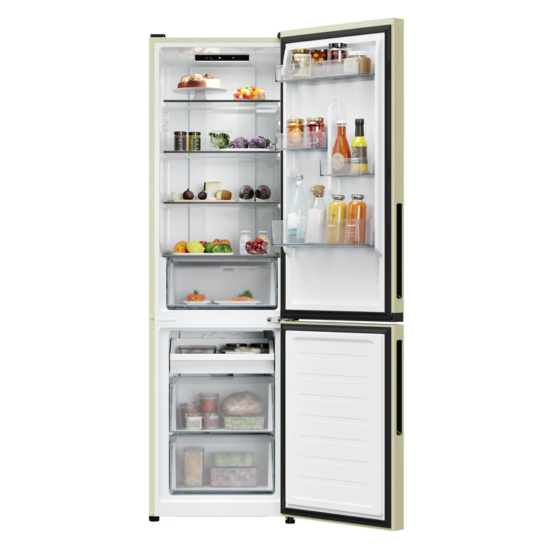 Candy CNCQ2T518EC City Fresco 300 Frigorifero Combinato A Libera Installazione, No Frost, Classe E, Crema