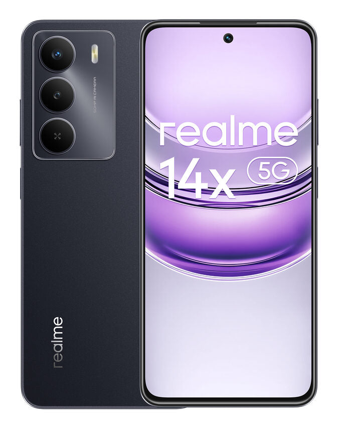 realme 14x 5G 16,9 cm (6.67") Dual SIM ibrida Android 15 USB tipo-C 8 GB 256 GB 5000 mAh Nero