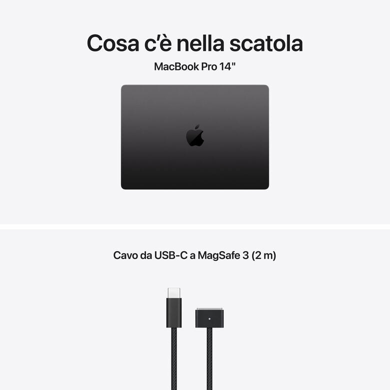Apple MacBook Pro 14" Chip M5 10‑core CPU 10‑core GPU, 16GB, 1TB SSD Nero Siderale