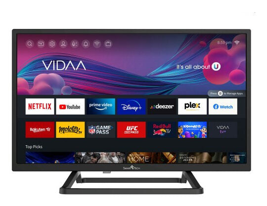 Smart Tech 24HV10T3 Televisione Smart TV 24 Pollici Led Hd Wi-fi Nero 180 cd/m²