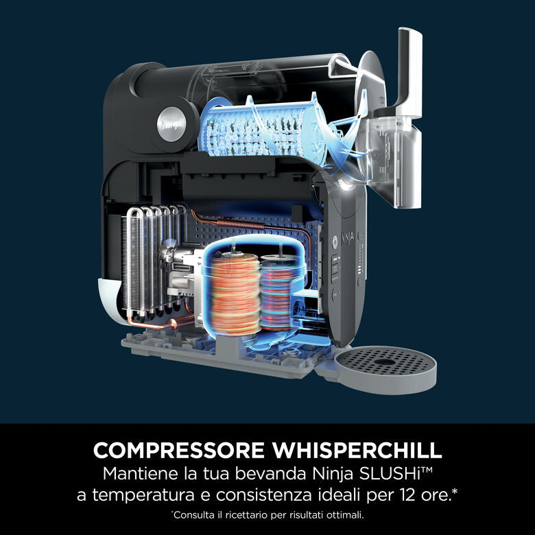 Ninja Slushi FS301EU macchina per granite, frappè, cocktail, milkshake, senza bisogno di ghiaccio