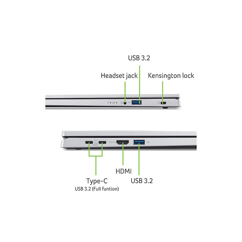 ACER Aspire Go 15 AG15-71P-58EA Notebook 15,6 ", processore Intel® Core i5-1334U, 16 GB, 512 GB SSD, Argento