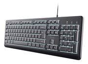 Trust Primo Beleuchtete tastiera Casa/ufficio USB QWERTY Italiano Nero
