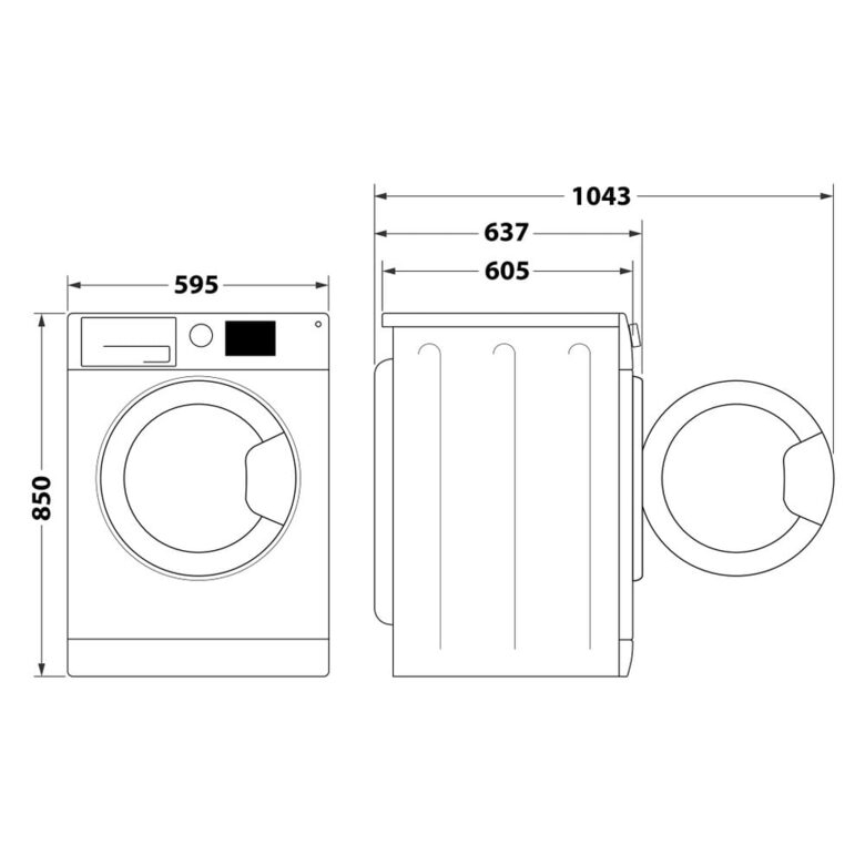 Hotpoint Lavatrice NF925WK IT 9KG B Vapore