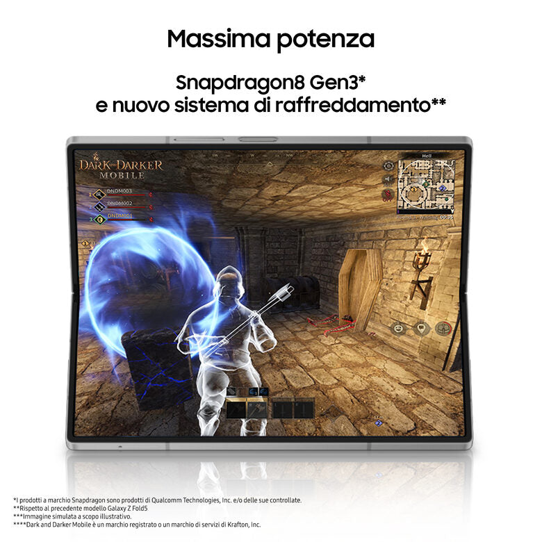 Samsung Galaxy Z Fold6 Smartphone AI, 512GB, RAM 12GB, Display 6,3"/7,6" Dynamic AMOLED 2X, Silver Shadow